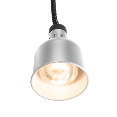 Výškově nastavitelná ohřívací lampa válcová, HENDI, Stříbrná, 230V/250W, ⌀175x(H)250mm | 273883